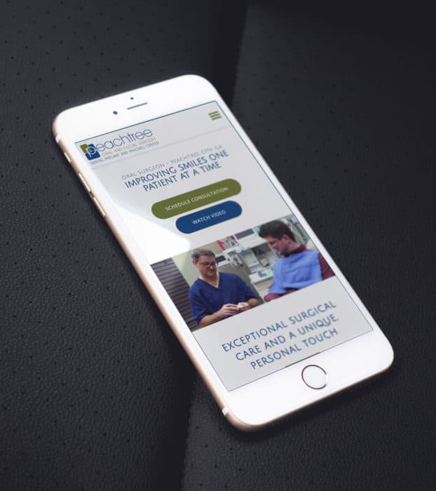 Peachtree Oral and facial surgery website