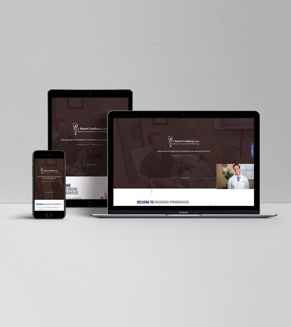 j robert friedberg website mockup