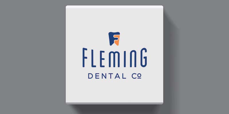 3 Color Dental Logo
