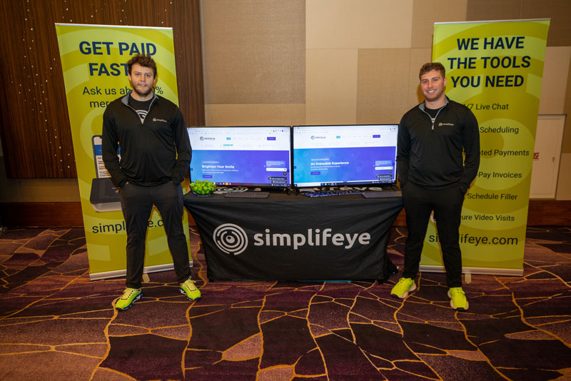 brand representatives from simplifeye at the closing institute