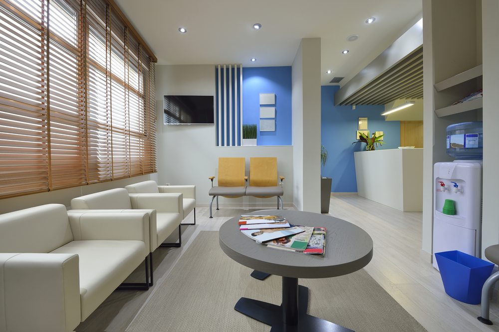 modern dental waiting room