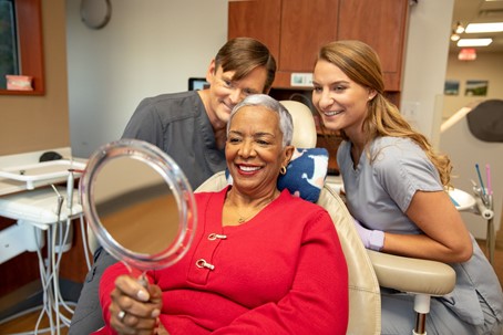 Dental Patient Smiling After Her Procedure