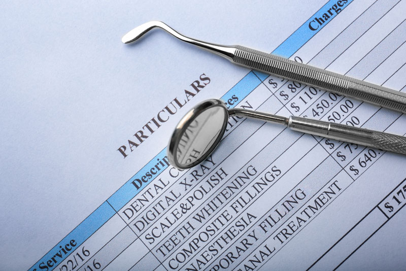 list of dental procedures and costs.